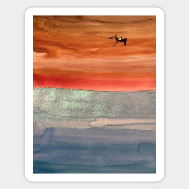 Frigate Bird Sticker by ElizaC